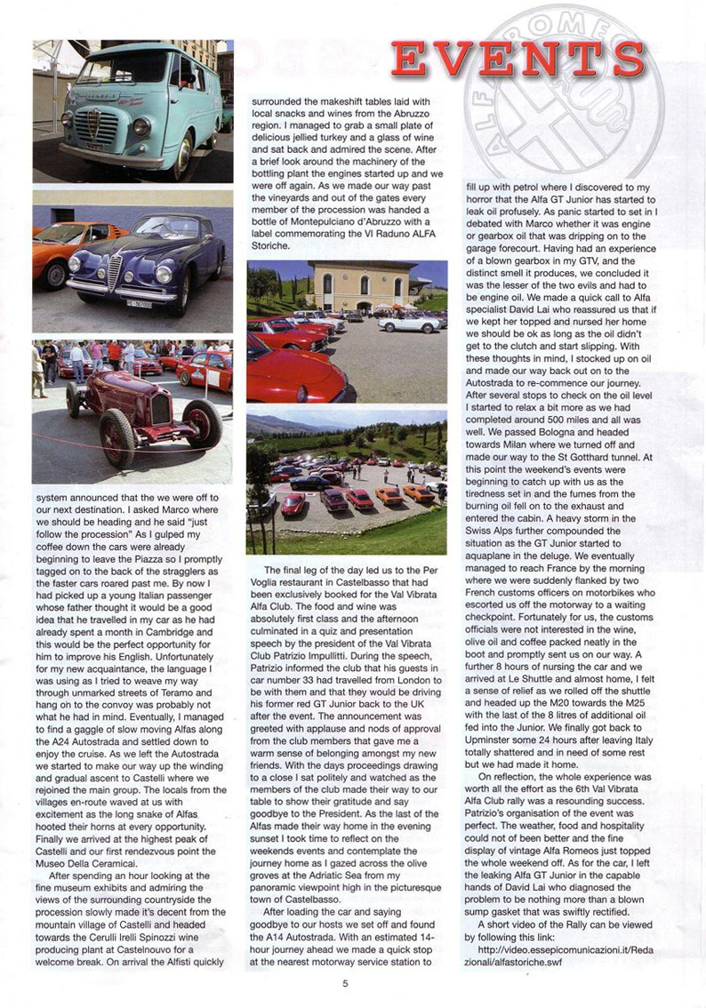 Alfa Club in England